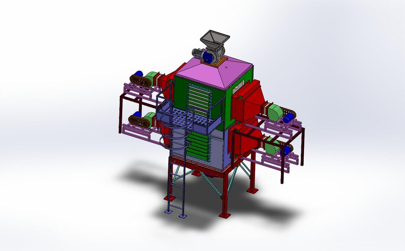 Šema protivstrujne sušare SE 14xx14